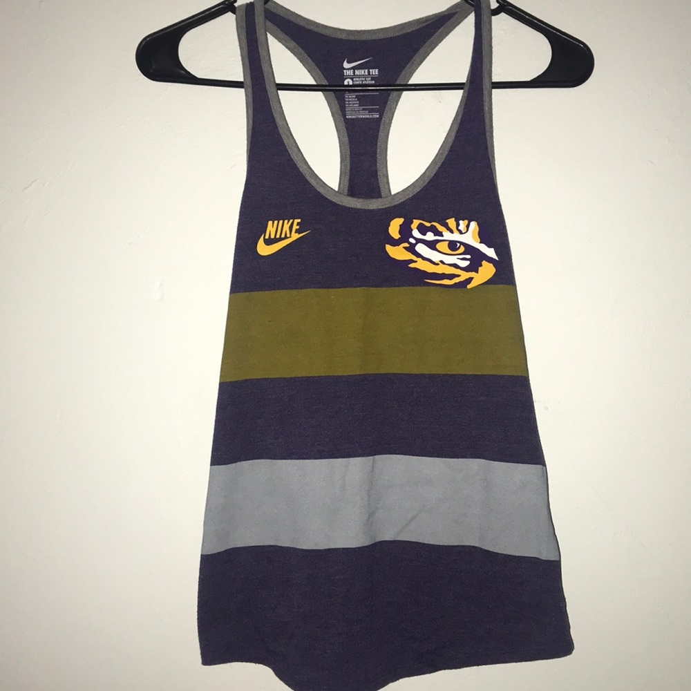 Women’s NIKE LSU tank top NWOT